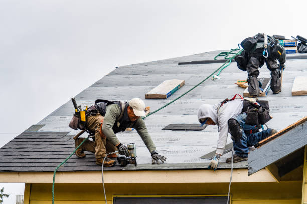 Professional Gutter Installation technician working in Luray, SC